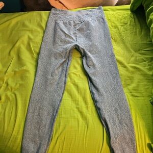 Teal Blue gym shark high waisted Leggings